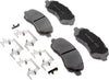 Silver 14D866CHF2 Ceramic Front Disc Brake Pad Set with Clips