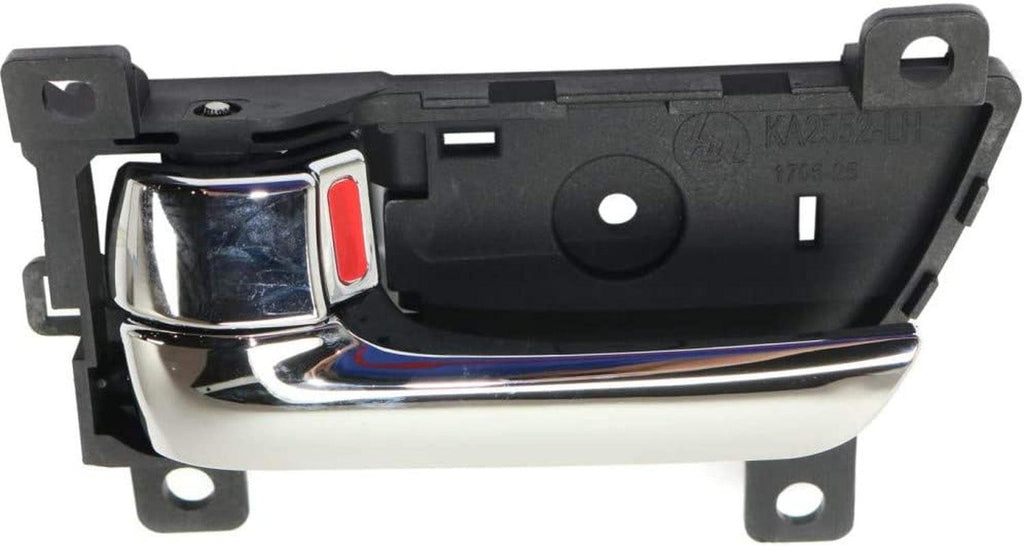 For Kia Sorento Interior Door Handle Front or Rear, Driver Side Chrome (2011-2015) | with Door Lock Button| Trim:All Submodels