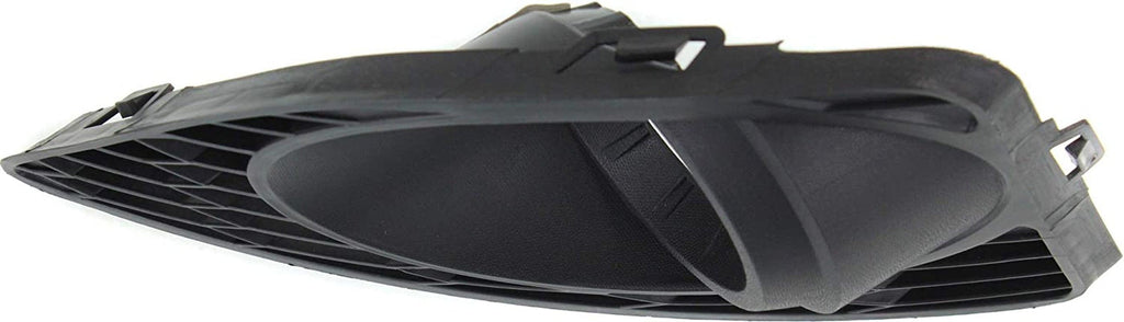 Front, Passenger Side Fog Light Trim Compatible with 2010-2012 Ford Fusion Textured Black, Se/Sport Models