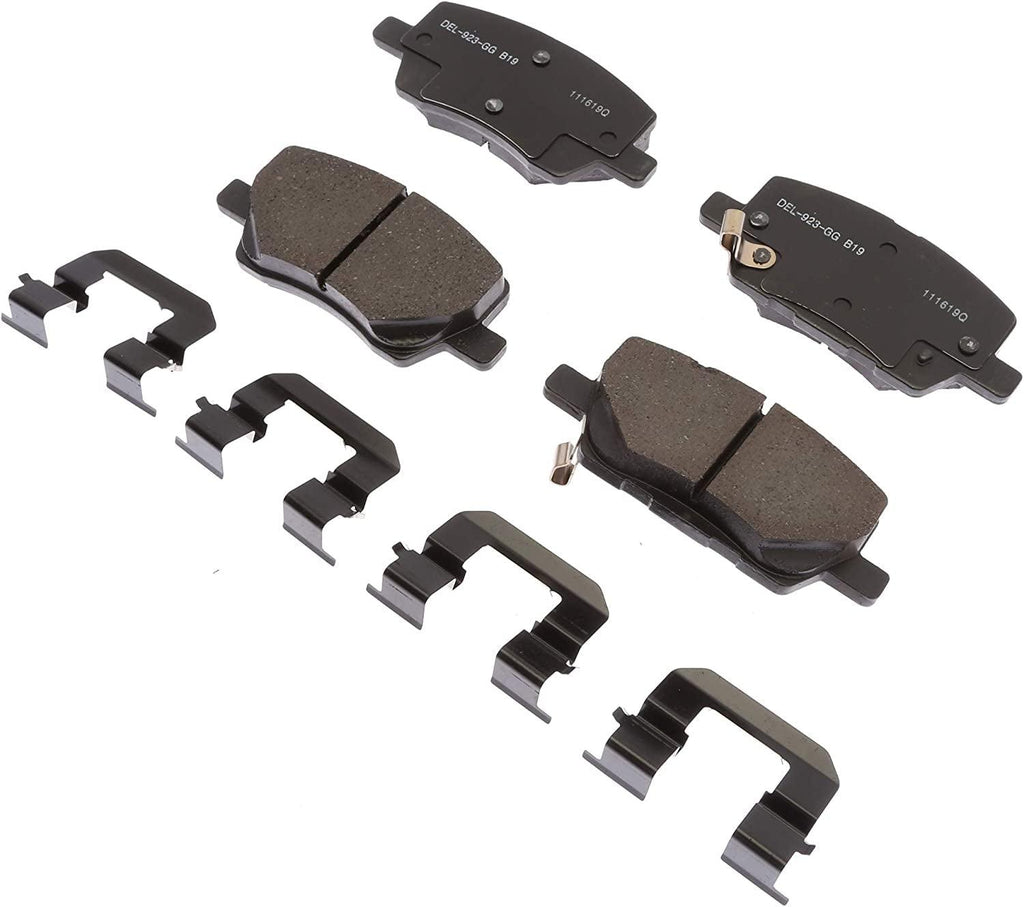 Gold 17D1929CH Ceramic Front Disc Brake Pad Set