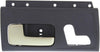 Interior Door Handle Compatible with 2003-2011 Lincoln Town Car Front, Driver Side Black Bezel with Chrome/Gold Lever