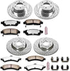 K2062-36 Front and Rear Z36 Truck & Tow Brake Kit, Carbon Fiber Ceramic Brake Pads and Drilled/Slotted Brake Rotors