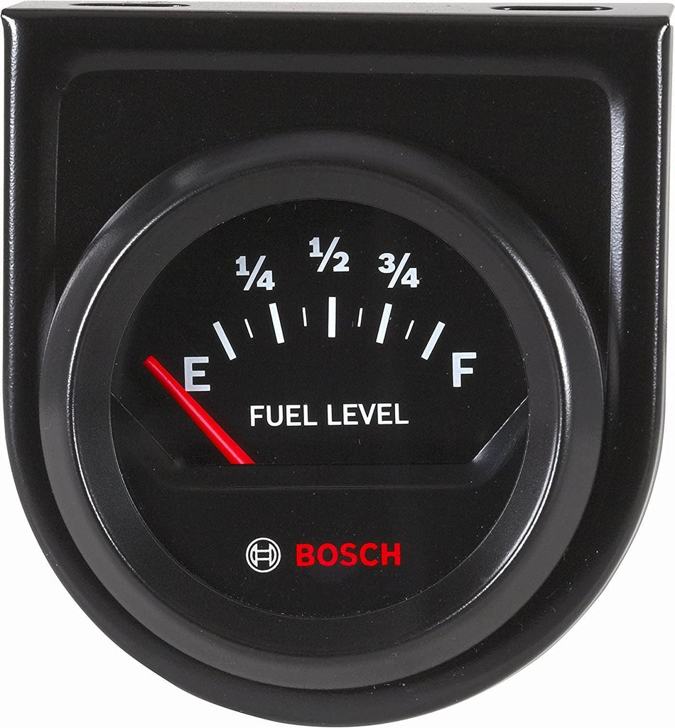 Actron  SP0F000056 Style Line 2" Fuel Level Gauge - Electric (Black Dial Face, Black Bezel)