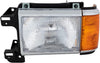 Driver Side Headlight Compatible with 1987-1991 Ford F-150, F-250, F-350 & 1987-1991 Ford Bronco - FO2502105