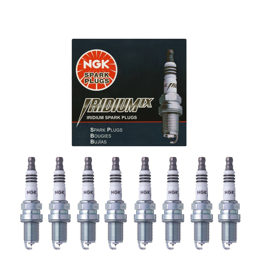 NGK Iridium Spark Plug Set 8PCS. 89-18 for Ford Hyundai Toyota 5464 BKR5EIX-11