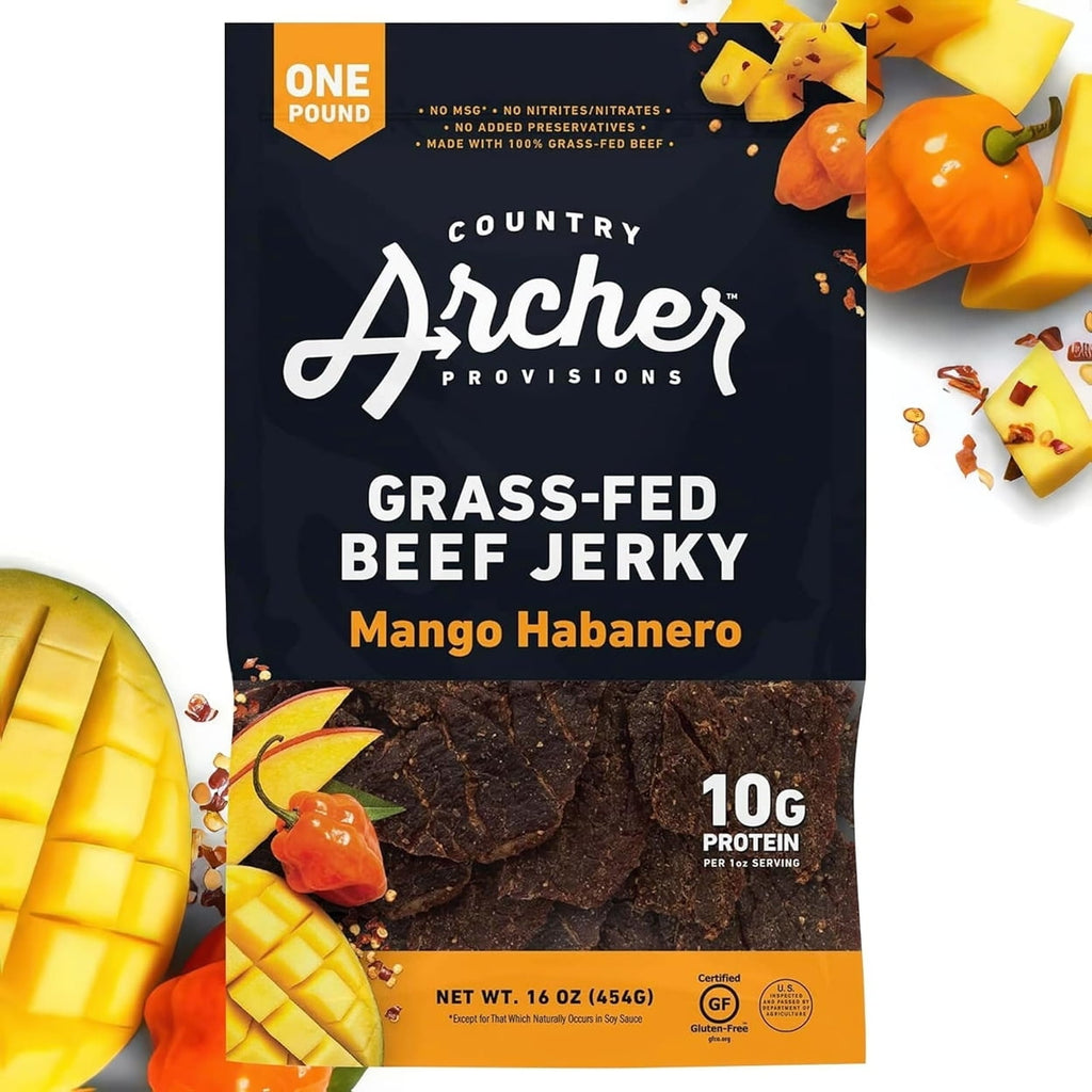 Country Archer Mango Habanero Beef Jerky 16 Ounce