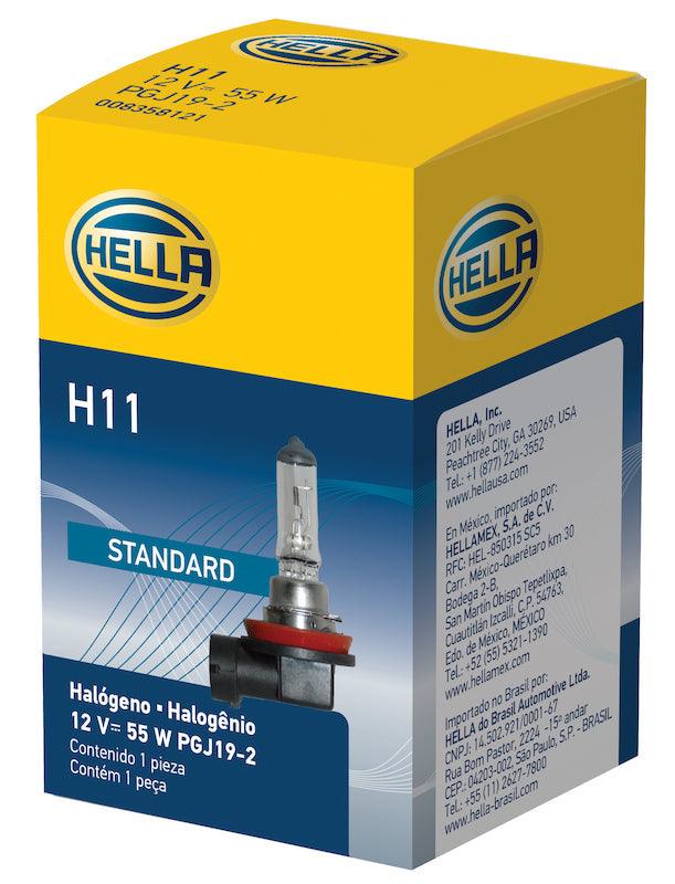 HELLA H11 Standard Series Halogen Light Bulb - greatparts