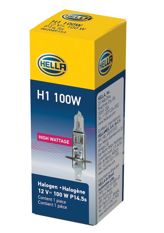 HELLA H1 100W High Wattage Series Halogen Light Bulb - greatparts