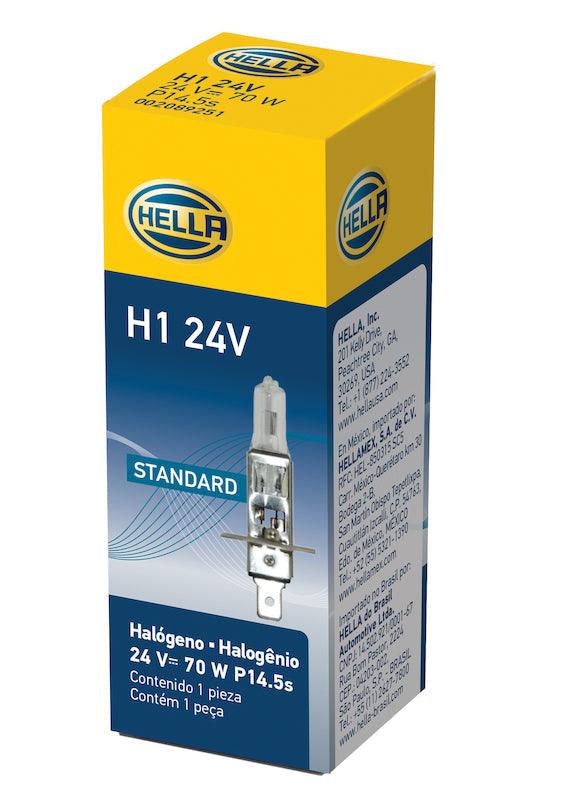 HELLA H1 24V Standard Series Halogen Light Bulb - greatparts