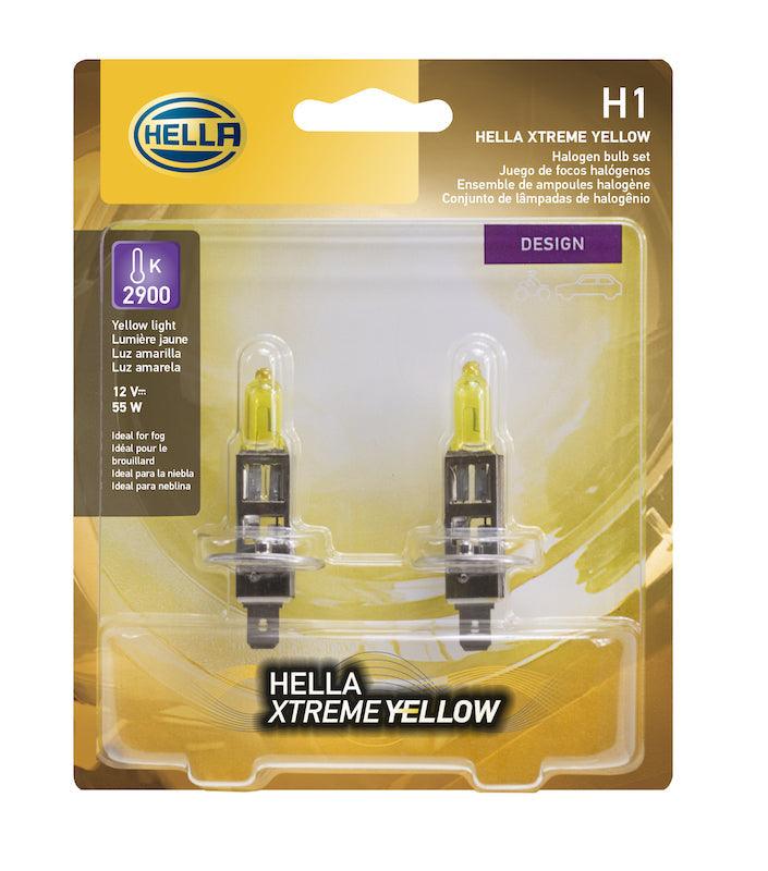 HELLA H1 YL Design Series Halogen Light Bulb - greatparts