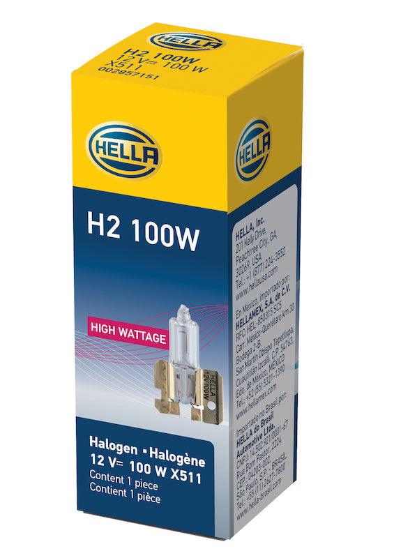 HELLA H2 100W High Wattage Series Halogen Light Bulb - greatparts