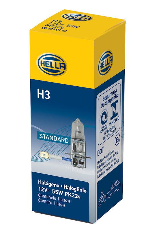 HELLA H3 Standard Series Halogen Light Bulb - greatparts