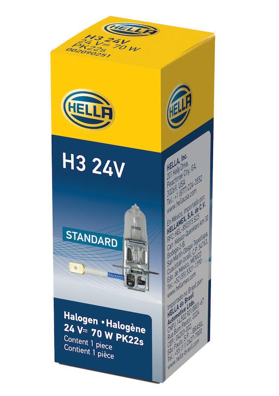 HELLA H3 24V Standard Series Halogen Light Bulb - greatparts