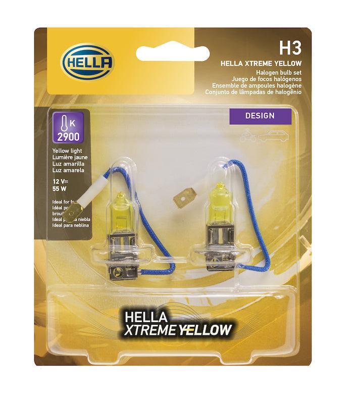 HELLA H3 YL Design Series Halogen Light Bulb - greatparts