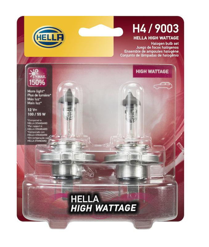 HELLA H4 100/55WTB High Wattage Series Halogen Light Bulb - greatparts