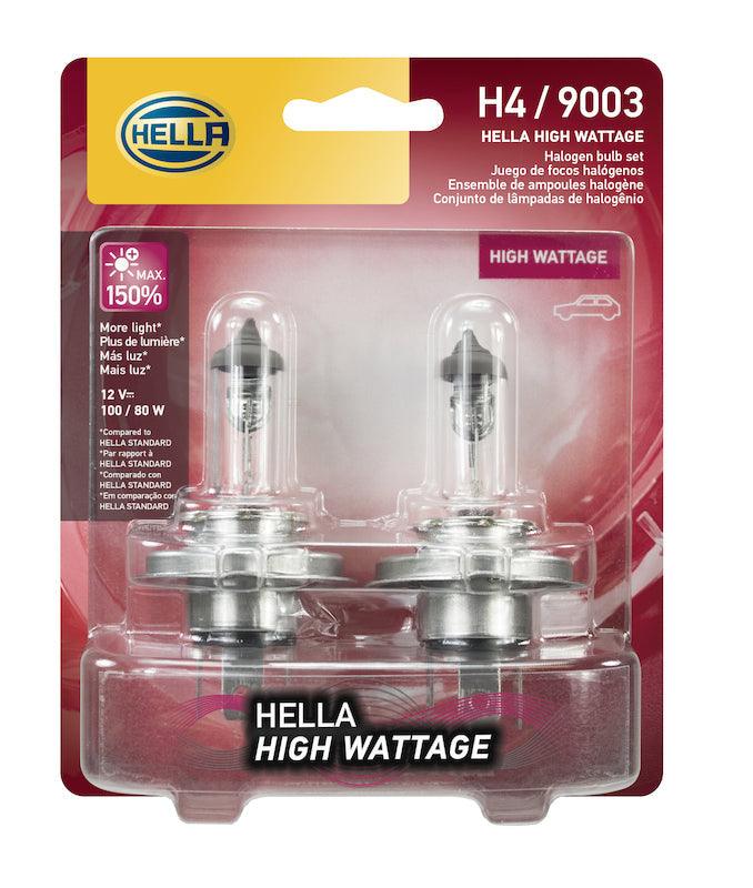 HELLA H4 100/80WTB High Wattage Series Halogen Light Bulb - greatparts