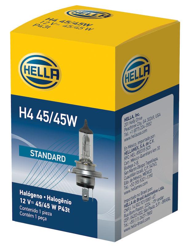 HELLA H4 45/45W Standard Series Halogen Light Bulb - greatparts