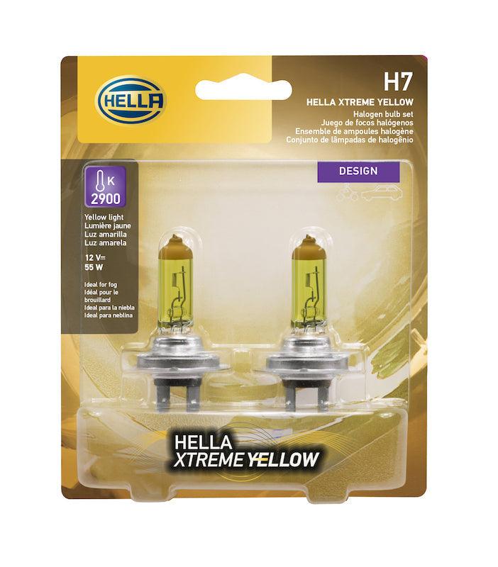 HELLA H7 YL Design Series Halogen Light Bulb - greatparts