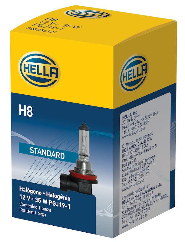 HELLA H8 Standard Series Halogen Light Bulb - greatparts