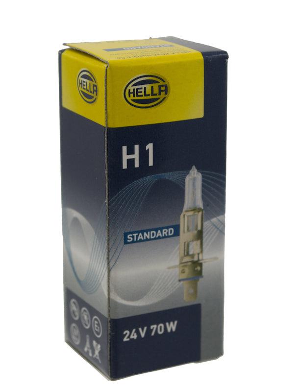 HELLA H1 24V Standard Series Halogen Light Bulb - greatparts