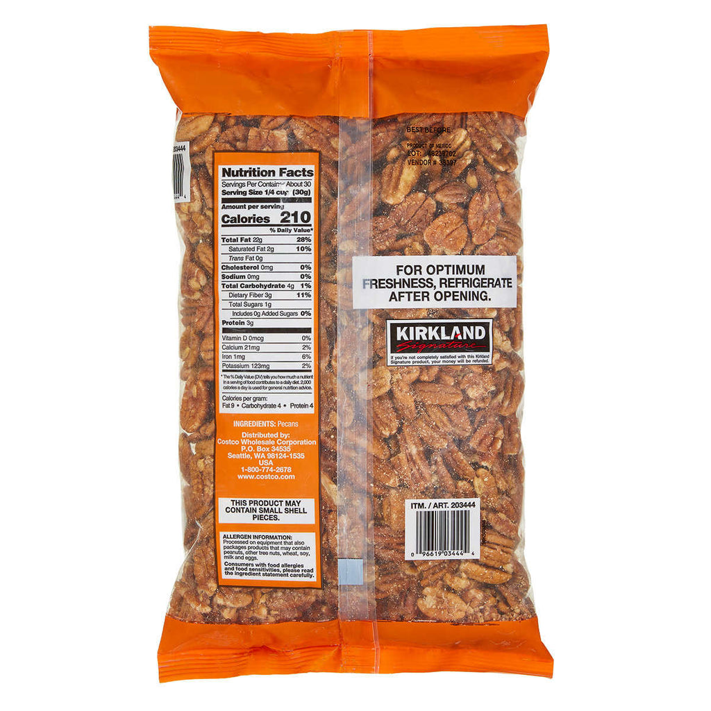 2 Pack Kirkland Pecan Halves U.S. #1 Fancy (Two 32 Oz Bags of Pecans) 4LB