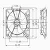 600150 Engine Cooling Fan Assembly Fits 1991 Eagle Talon