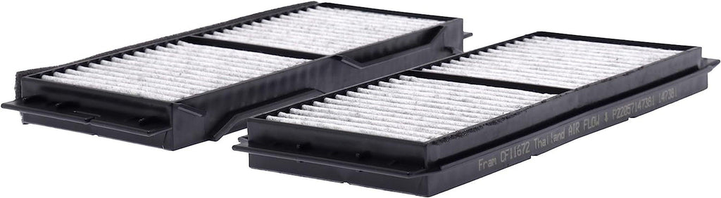 Fresh Breeze Cabin Air Filter with Arm & Hammer Baking Soda, CF11672 for Select Mazda Vehicles , White