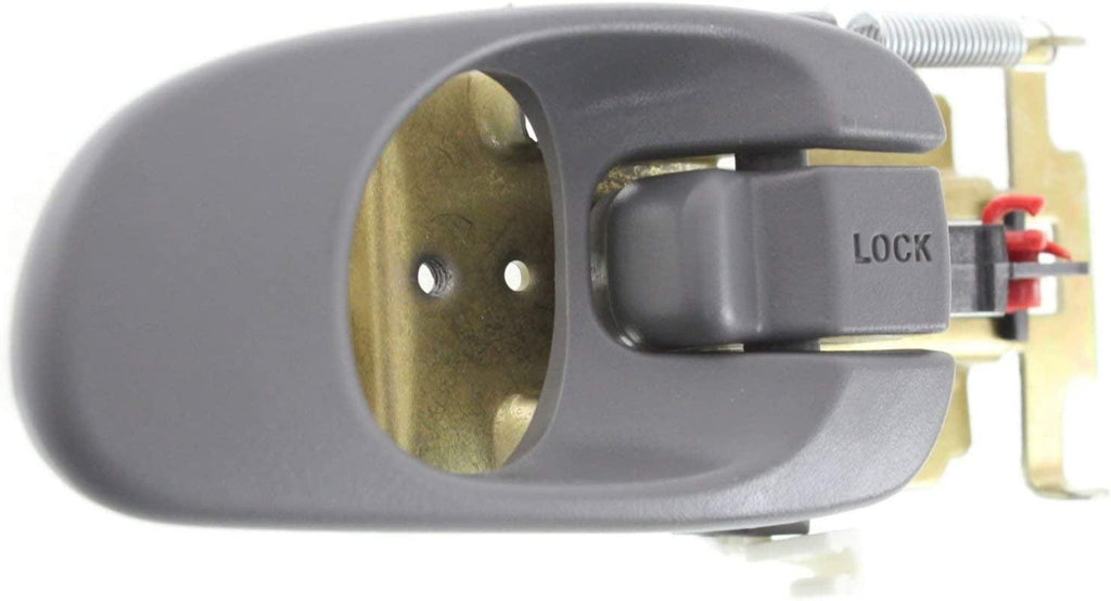 Interior Door Handle Set Compatible with 1998-2001 Kia Sephia Front or Rear, Driver and Passenger Side Gray