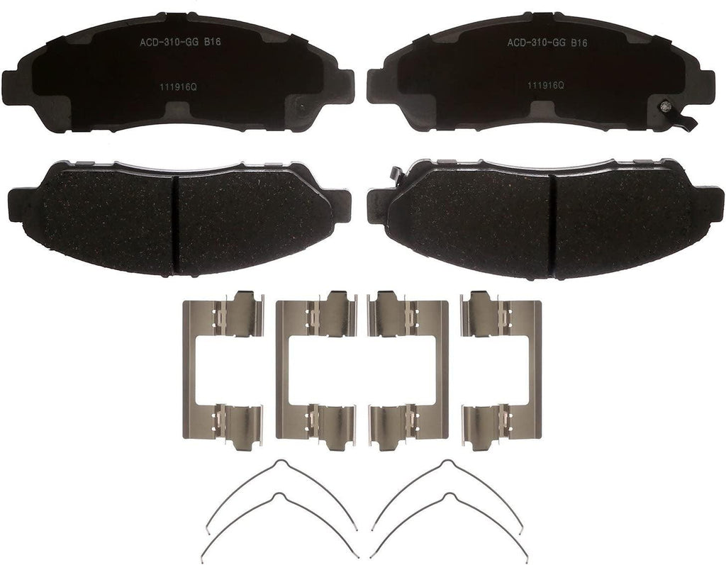 Silver 14D1280CHF1 Ceramic Front Disc Brake Pad Set