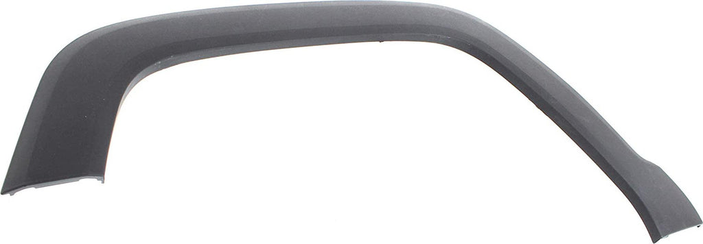 Front, Driver Side Fender Trim Compatible with 2015-2022 Jeep Renegade Plastic, Textured Dark Gray - CH1290113