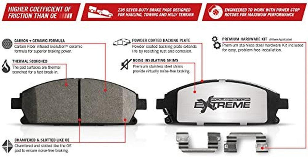 Z36-1691 Rear Z36 Truck and Tow Brake Pads