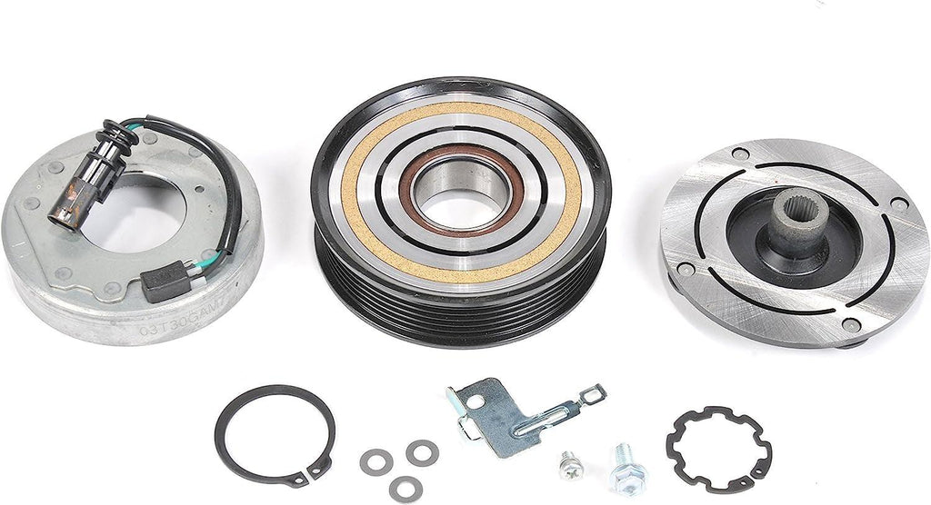 GM Genuine Parts 15-40576 Air Conditioning Clutch Kit with Coil, Pulley, Snap Rings, Bracket, Shims, and Bolts