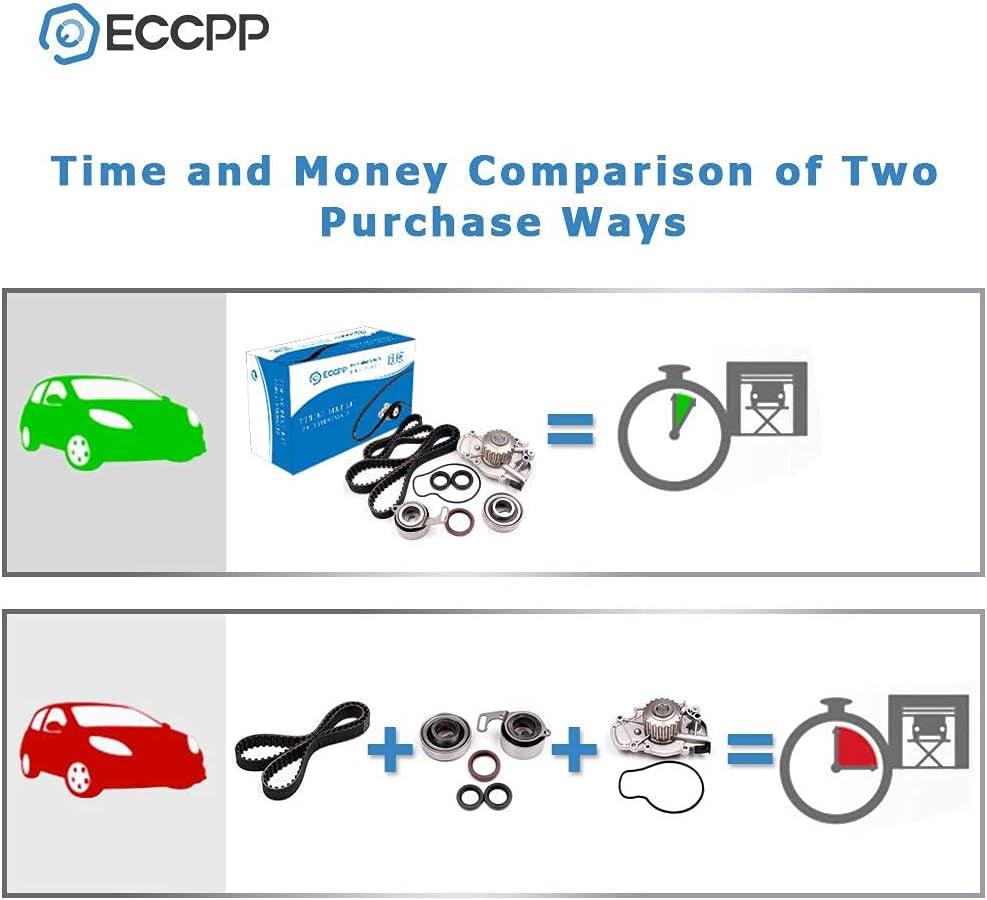 Timing Belt Water Pump Kit  TBK244 for Honda Accord Odyssey for Acura CL Isuzu Oasis 2.2L 2.3L L4 SOHC 16 Valves Engine F22B1 F23A1 F23A4 F23A5 F23A7 (Timing Belt Kit with Water Pump)