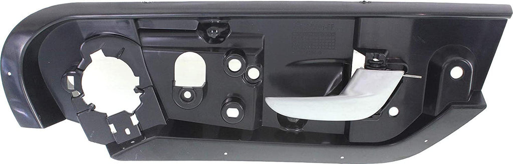 Interior Door Handle Compatible with 2001-2009 Volvo S60, Fits 2003-2007 Volvo XC70, Fits 2001-2007 Volvo V70 Front, Passenger Side Black Bezel with Silver Lever