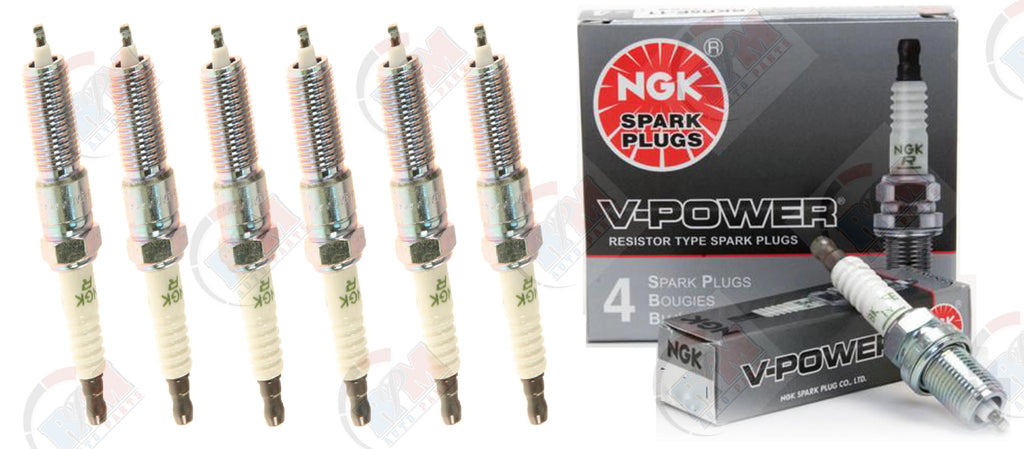 NGK "V-POWER" Spark Plugs (Set of 6) for 2006-2010 Dodge Charger 2.7L V6 Engine