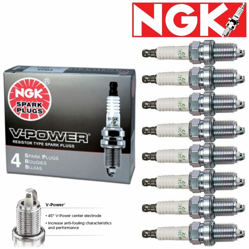 8 Pc 8 X NGK V-Power Plug Spark Plugs 2851 GR5 2851 GR5 Tune up Kit Set Pa