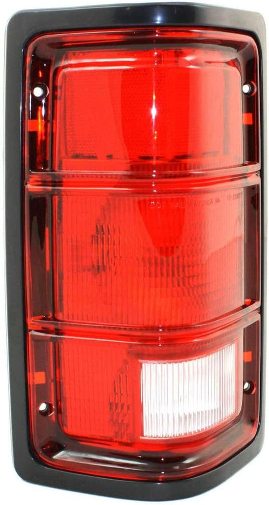 for Dodge Dakota 1990-1996 Tail Light Assembly Driver Side | Lens and Housing | Black | Replacement for CH2800111 | 55076439, 615343132150