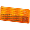 4412 Amber Rectangular Reflex Reflector with Adhesive - greatparts