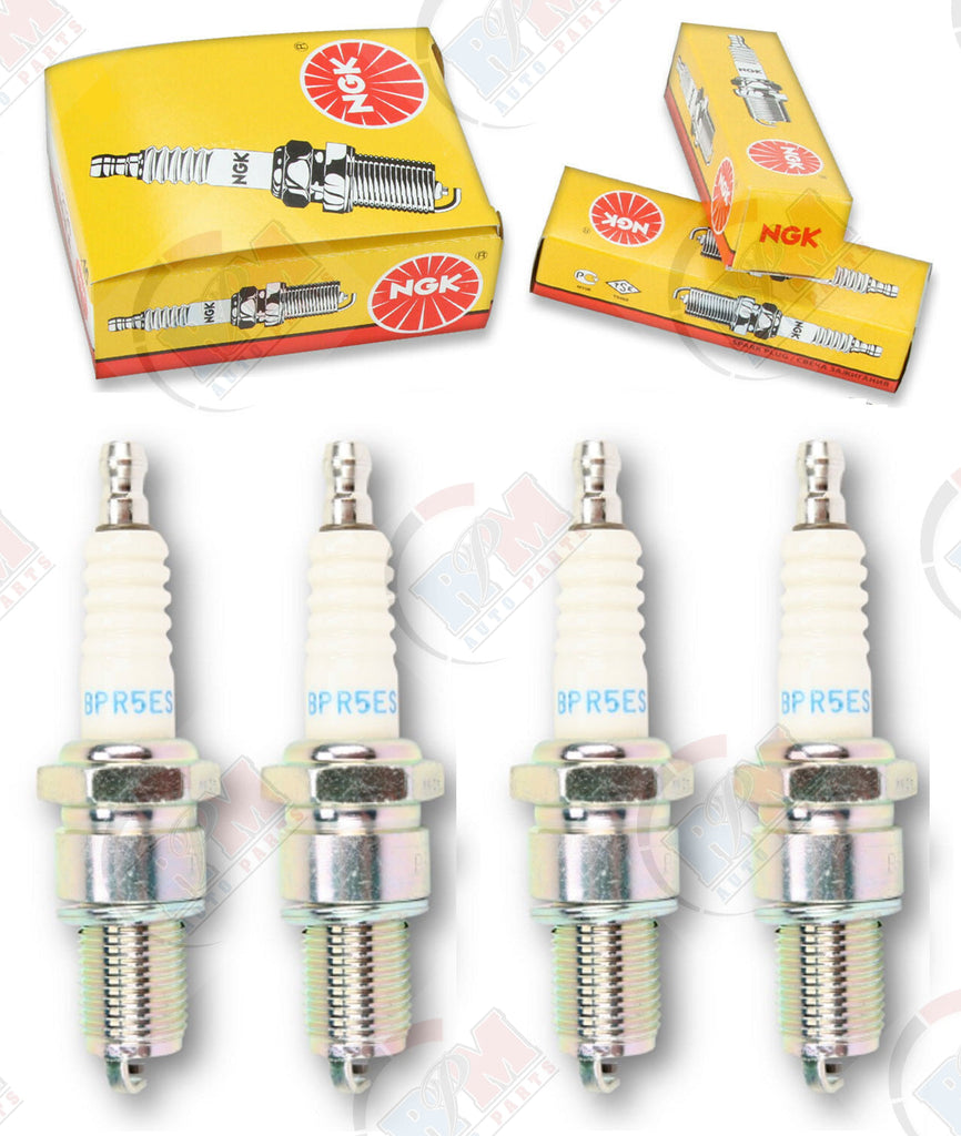 Set of 4 New NGK Copper Spark Plugs BPR5ES (Stk #7734)