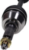 NCV53913 CV Axle Shaft Assembly - Left Front (Driver Side), Black & Silver