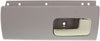 Interior Door Handle Compatible with 2003-2011 Lincoln Town Car Rear, Driver Side Black Bezel with Chrome/Gold Lever