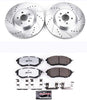 K285-26 Front Z26 Carbon Fiber Brake Pads with Drilled & Slotted Brake Rotors Kit