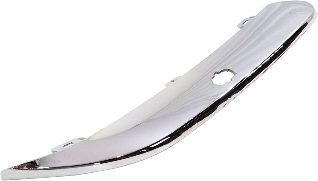 Evan-Fischer Bumper Trim Molding Compatible with Chrysler 300 05-10 Front RH Chrome W/Headlamp Washer Right Side