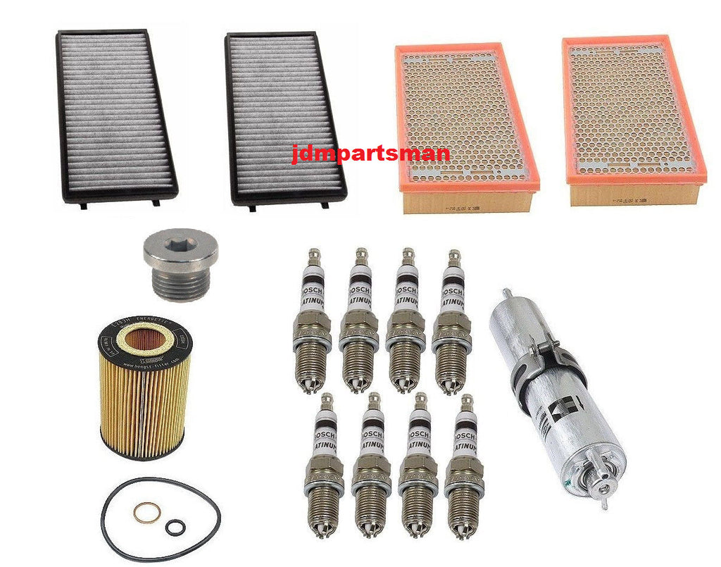 02-05 BMW E65 E66 745I 745Li Tune up Kit Air Fuel Oil Filters Spark Plugs #2