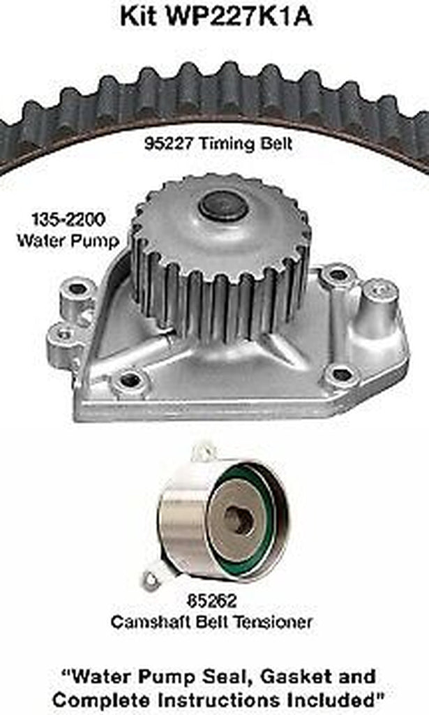 Dayco Engine Timing Belt Kit with Water Pump for Civic Del Sol, Integra WP227K1A