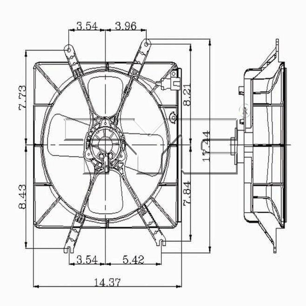 600260 Engine Cooling Fan Assembly Fits 2005 BMW M3