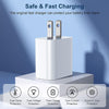 Fast Charger Iphone���[Apple Mfi Certified] 20W PD USB C Wall Charger 4 Pack with 6FT Fast Charging Cable - Fast Charger for Iphone 14/14 Pro Max/13/13 Pro/12/12 Pro/11/11 Pro/Xs, Ipad