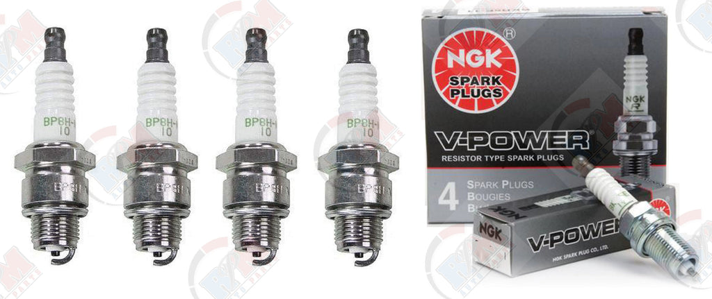 NGK "V-POWER" Spark Plugs BP8HN10 4838 (Set of 4)