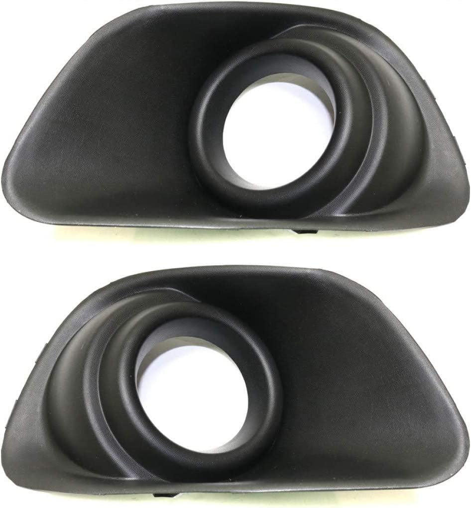 for Jeep Compass Fog Light Trim 2011-2017 Driver and Passenger Side Pair/Set | Primed | DOT/SAE Compliance | CH1038149 + CH1039149 | 68109871AA + 68109870AA