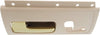 Interior Door Handle Compatible with 2003-2011 Lincoln Town Car Front, Driver Side Beige Bezel with Chrome/Gold Lever